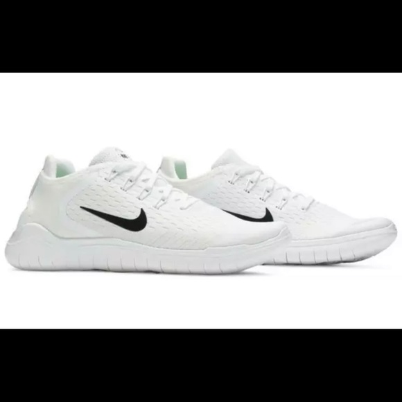 Nike Free RN 2018 Running Shoes White Black 942836 - Picture 1 of 7